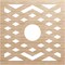 Ekena Millwork Chevron Wood Fretwork Pierced Ceiling Medallion, Alder, 28"OD x 7 1/4"ID x 1/4"T CMWP28X28X0250CHAL - alternate 1